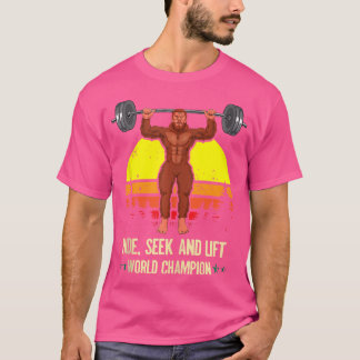 Funny Workout Weight Lifting Lifter Bigfoot Weight T-Shirt
