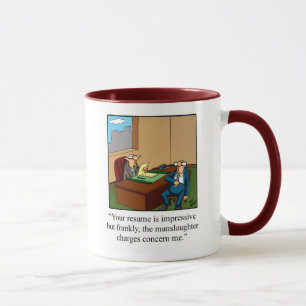 Funny Workplace Impressive Resume Mug