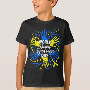 Funny world down syndrome awareness kids boys girl T-Shirt