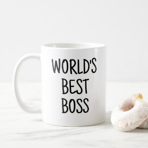 Funny worlds best boss coffee mug