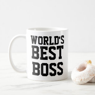 Funny worlds best boss coffee mug