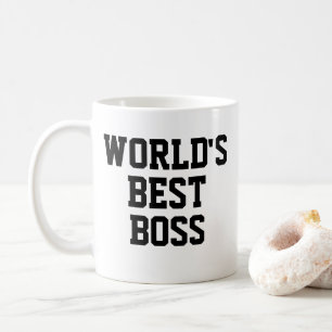 Funny worlds best boss coffee mug