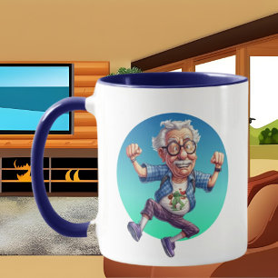 funny world's funniest grandpa add text mug