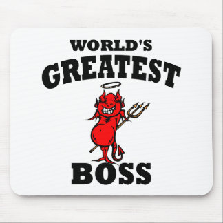 Funny World's Greatest Bos Mouse Mat