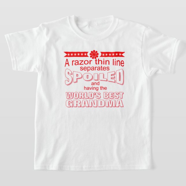 funny world's greatest grandma T-Shirt (Laydown)