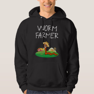 Funny Worm Farm Worm Vermiculture Hoodie