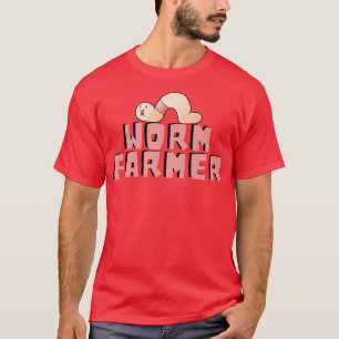 Funny Worm Farmer Vermiculture  T-Shirt