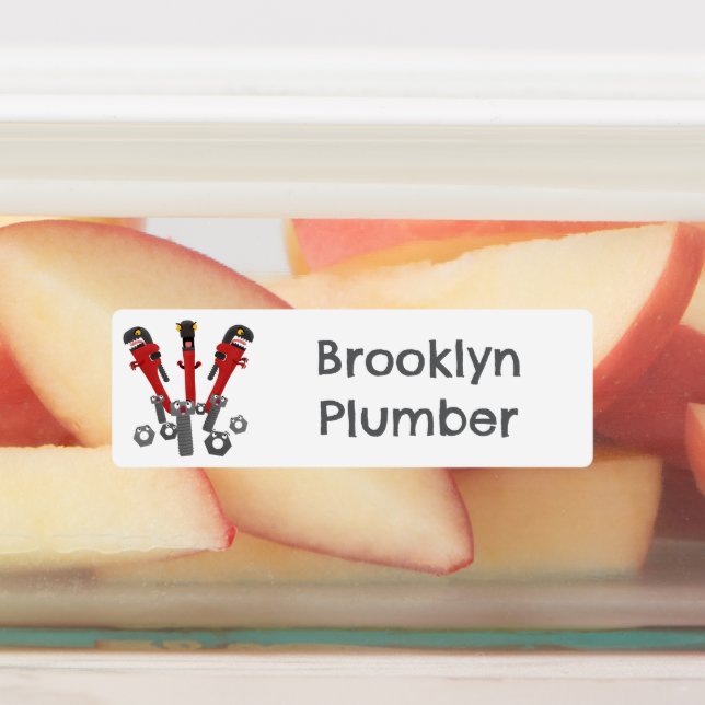 Funny wrench tools humour cartoon personalised (Affixed)