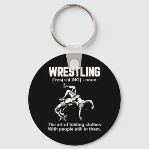 Funny Wrestling Definition The Art of Folding Key Ring