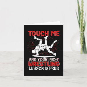 Funny Wrestling Wrestling Coach Sports Gifts Tank  Card