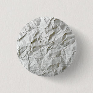 Funny wrinkled paper 3 cm round badge