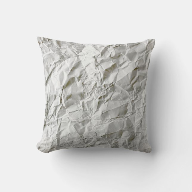 Funny wrinkled paper cushion (Front)