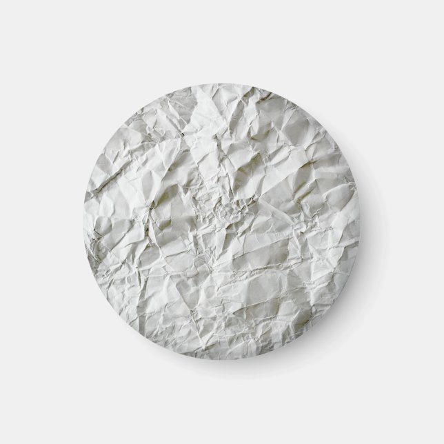 Funny wrinkled paper magnet (Front)