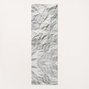 Funny wrinkled paper yoga mat