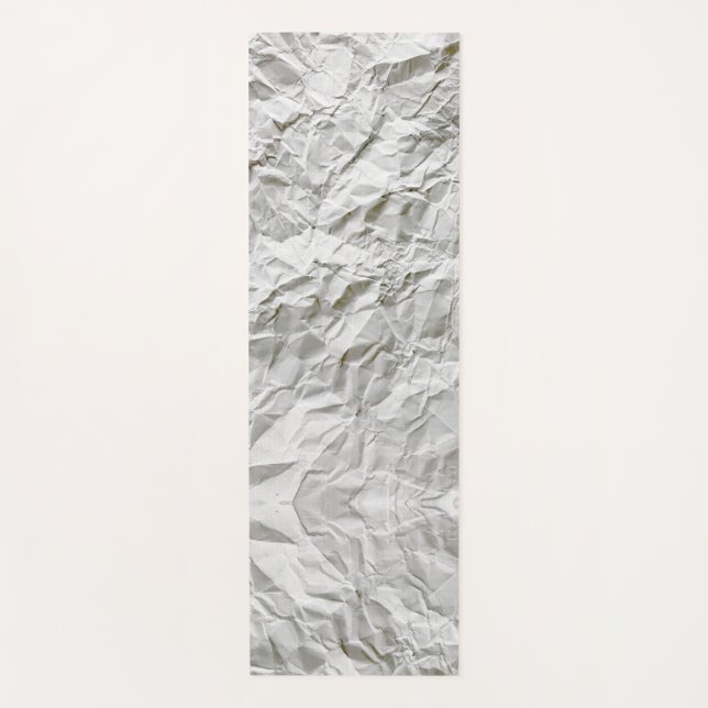 Funny wrinkled paper yoga mat (Front)