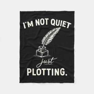 Funny writer saying novelist author humour books fleece blanket