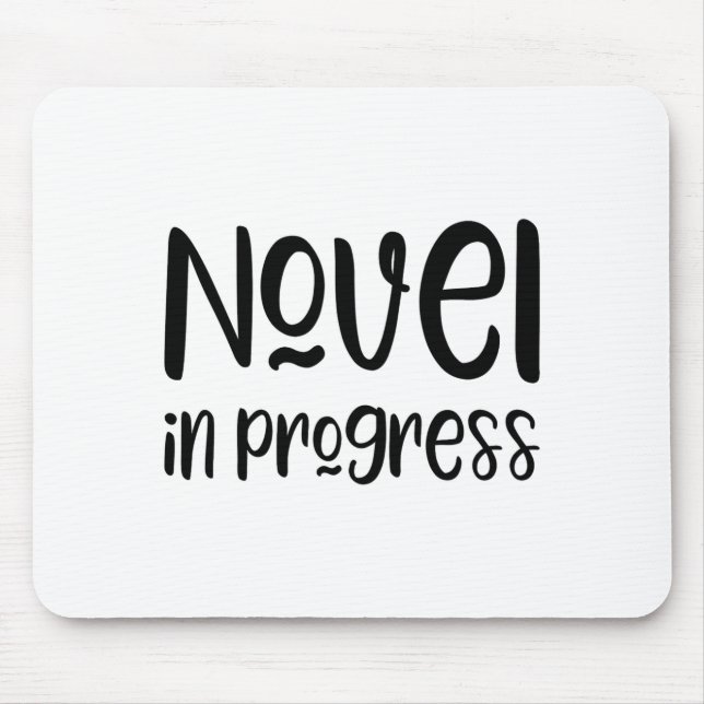 Funny Writer Slogan  Mouse Mat (Front)