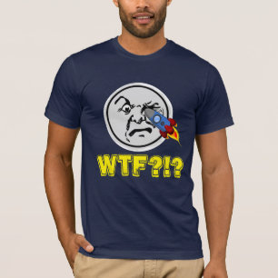 Funny "WTF?!?" Old Man Moon Get Rocket in His Eye T-Shirt