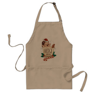 Funny Xmas Hedge Nog Hedgehog Eggnog Christmas Standard Apron