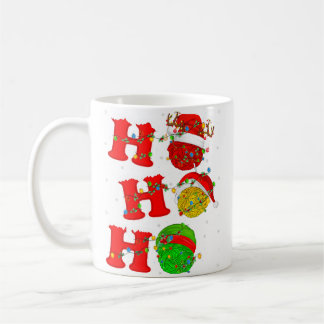 Funny Xmas Lighting Santa Ho Ho Ho Knitting Christ Coffee Mug