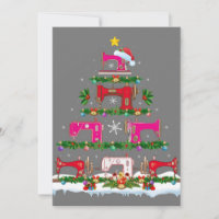 Funny Xmas Lighting Sewing Machine Christmas Tree