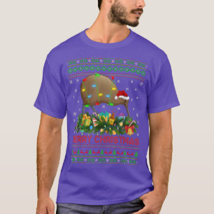 Funny Xmas Lighting Tree Santa Ugly Kiwi Bird Chri T-Shirt