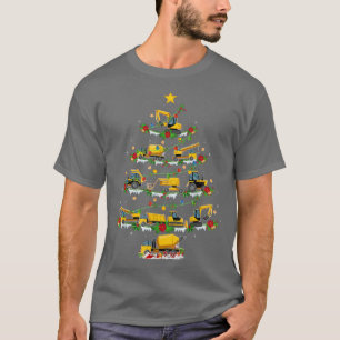 Funny Xmas Matching Santa Construction Truck Chris T-Shirt