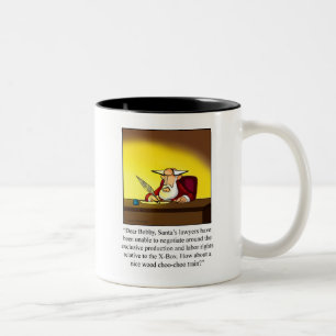 Funny Xmas Mug Santa"s Lawyers