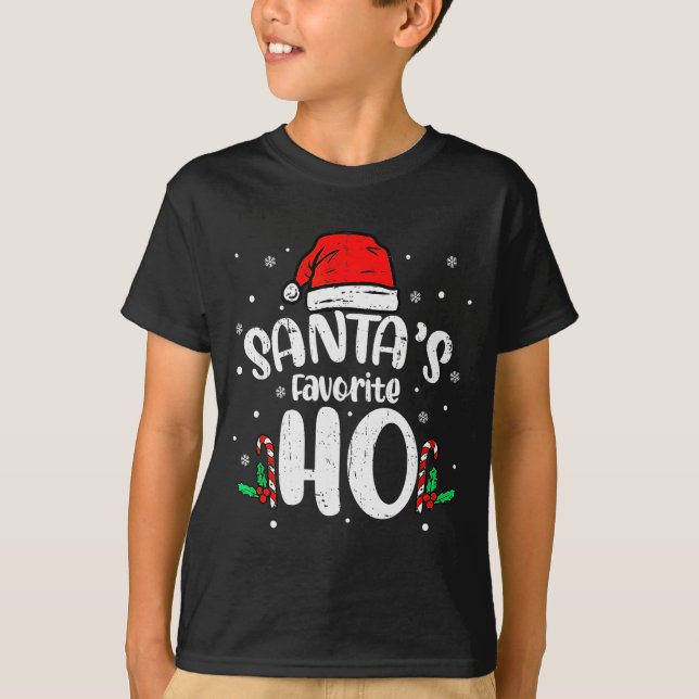 Funny Xmas Naughty Dirty Adult Humor Pj Christmas  T-Shirt (Front)