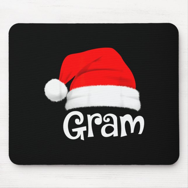 Funny Xmas Pajama Group Matching Gram Christmas Ha Mouse Mat (Front)