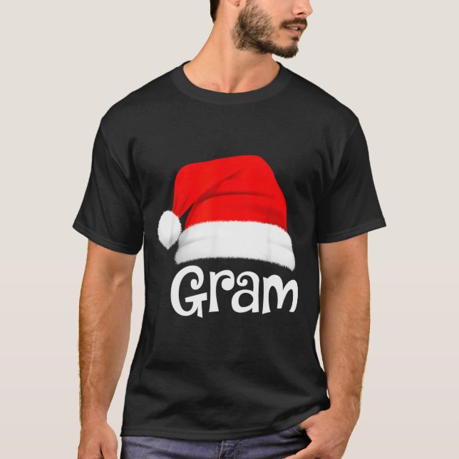 Funny Xmas Pajama Group Matching Gram Christmas Ha T-Shirt (Front)