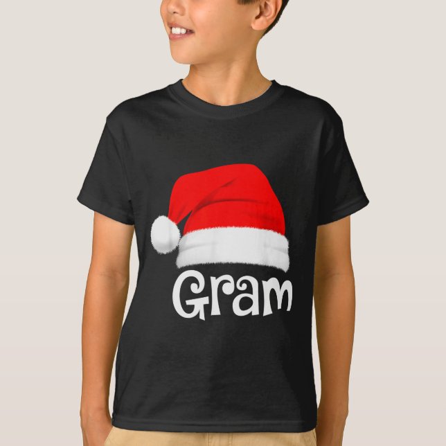 Funny Xmas Pajama Group Matching Gram Christmas Ha T-Shirt (Front)