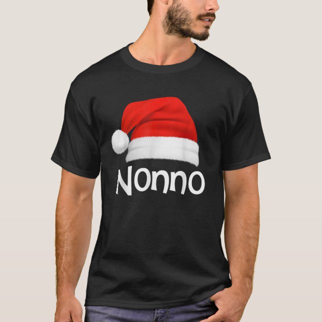 Funny Xmas Pajama Group Matching Nonno Christmas H T-Shirt (Front)