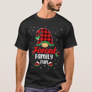 Funny Xmas Santa Hat Forced Family Fun Anti Christ T-Shirt