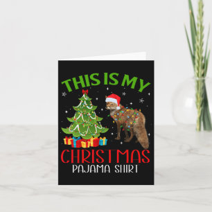 Funny Xmas Santa Lights This Is My Fox Christmas P Card
