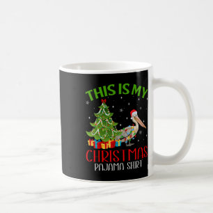 Funny Xmas Santa Lights This Is My Pelican Christm Coffee Mug