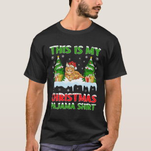 Funny Xmas Santa This Is My Maine Coon Christmas P T-Shirt
