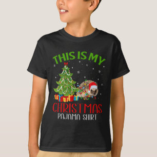 Funny Xmas Santa This Is My Porcupine Christmas Pa T-Shirt