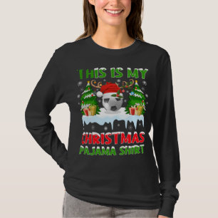Funny Xmas Santa This Is My Soccer Christmas Pajam T-Shirt