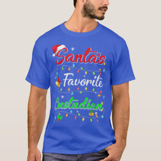Funny Xmas Santa's Favourite Custodian Christmas  T-Shirt