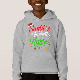 Funny Xmas Santa's Favourite Nurse Christmas