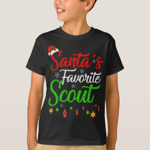 Funny Xmas Santa's Favourite Scout Christmas T-Shirt
