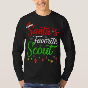 Funny Xmas Santa's Favourite Scout Christmas T-Shirt