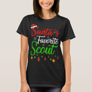 Funny Xmas Santa's Favourite Scout Christmas T-Shirt