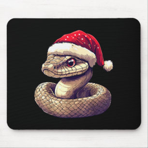 Funny Xmas Snake Lovers Christmas Pajama Snake San Mouse Mat