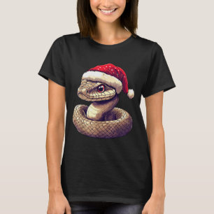 Funny Xmas Snake Lovers Christmas Pajama Snake San T-Shirt