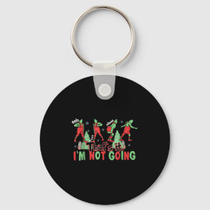 Funny Xmas That's It I'm Not Going Christmas Cloth Key Ring