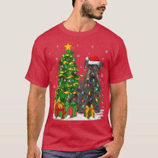 Funny Xmas Tree Family Matching Santa Schnauzer Ch T-Shirt