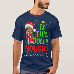 Funny Xmas Tree Is This Jolly Enough Beaver Christ T-Shirt