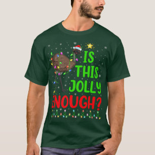 Funny Xmas Tree Is This Jolly Enough Emu Bird Chri T-Shirt
